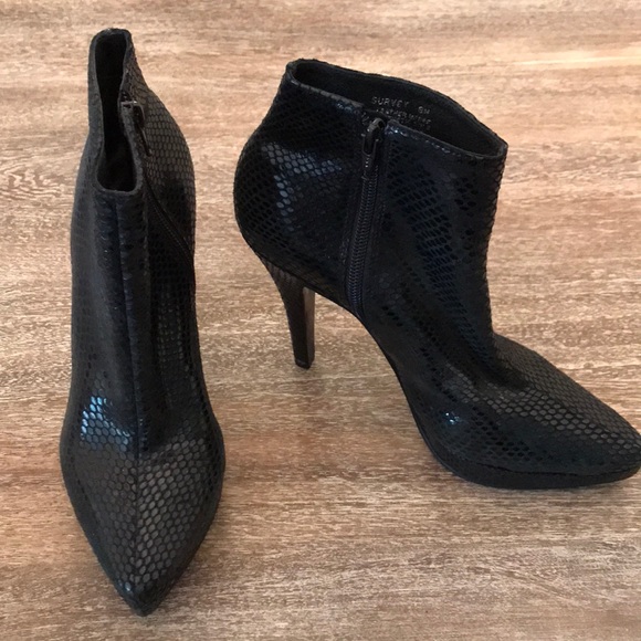 Steve Madden Black High Heel Shoe Boots - Picture 1 of 5